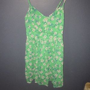 Hollister Green Floral Dress